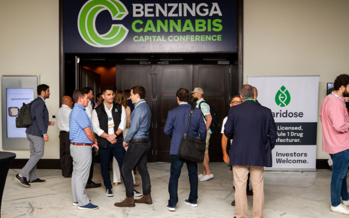 Outside of the Benzinga Cannabis Conference in Miami, FL.